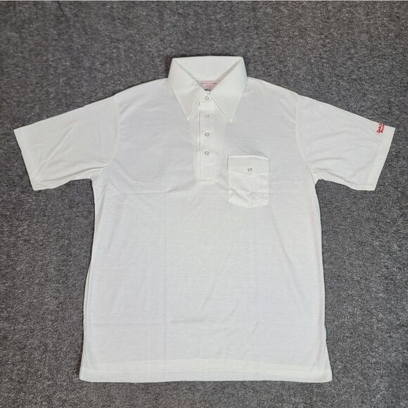 Vtg 80's State Farm Mens Golf Polo Shirt Size  XL White Logo Embroidered On Arm - Picture 1 of 11